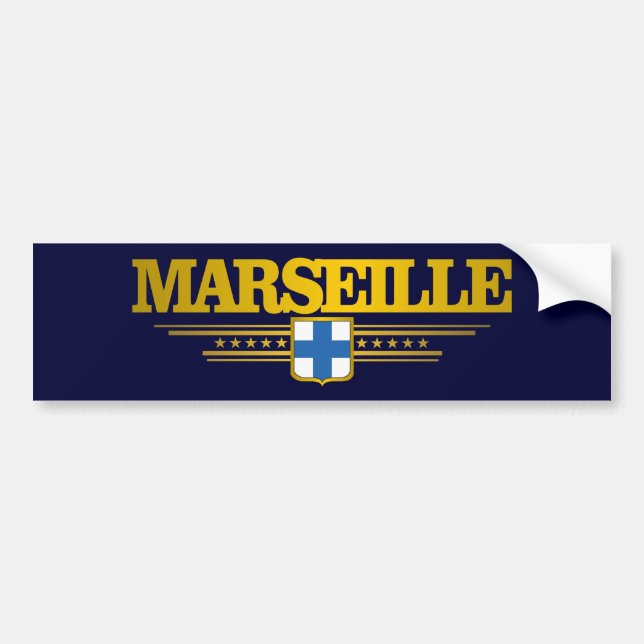 Autocollant De Voiture Marseille (Devant)