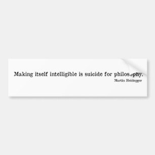 Autocollant De Voiture Martin Heidegger