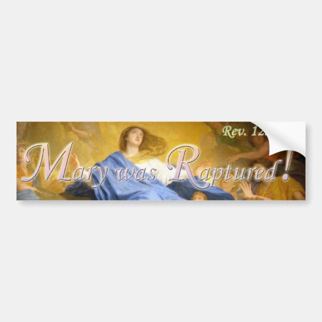 Autocollant De Voiture Mary était adhésif pour pare-chocs enchanté (Devant)