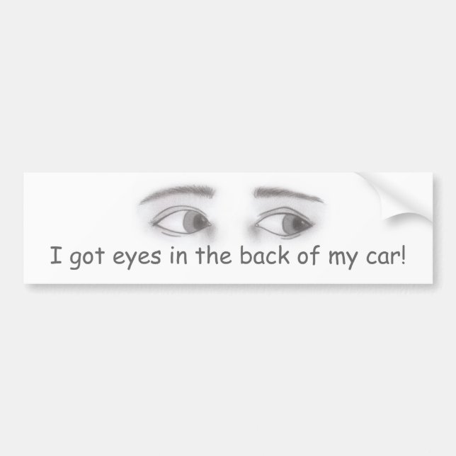 Autocollant De Voiture Masculine des yeux (Devant)