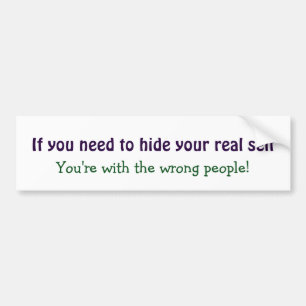 Autocollant De Voiture Masquer votre véritable auto-motivation Inspiratio