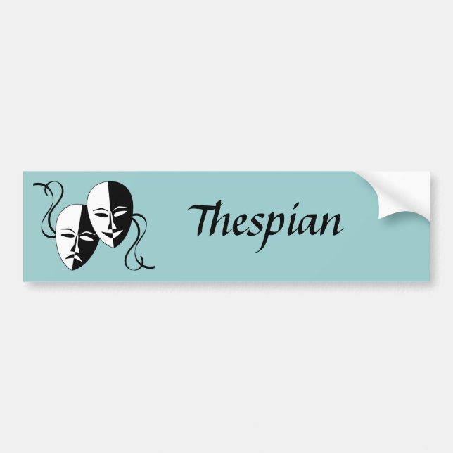 Autocollant De Voiture Masques Thespian (Devant)