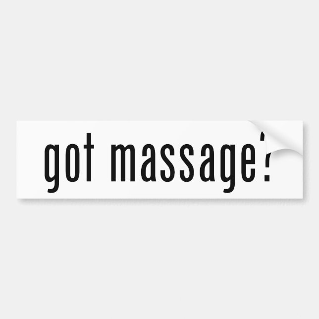 Autocollant De Voiture Massage obtenu ? (Devant)