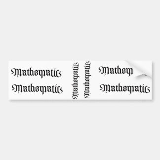 AUTOCOLLANT DE VOITURE MATHÉMATIQUES SITCKERS