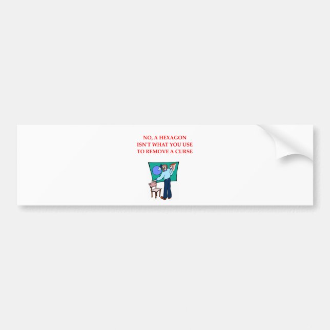 AUTOCOLLANT DE VOITURE MATHS (Devant)