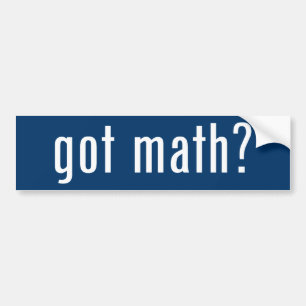 Autocollant De Voiture maths obtenues ?