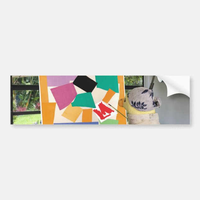 Autocollant De Voiture Matisse L'escargot dans les huiles par Danny Duck (Devant)
