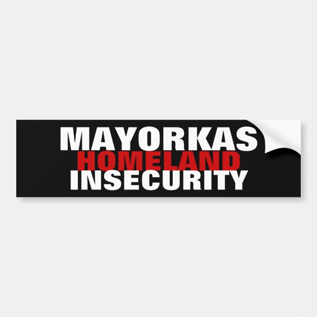 Autocollant De Voiture MAYORKAS Directeur Sécurité intérieure (Devant)