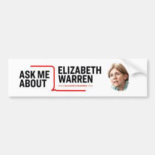 Autocollant De Voiture Me questionner sur Elizabeth Warren