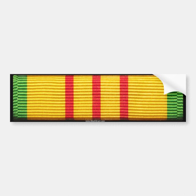 Autocollant De Voiture Médaille de service du Vietnam (Devant)