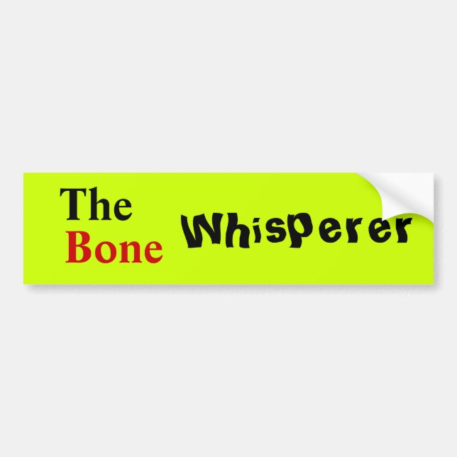 Autocollant De Voiture Médecin orthopédique "le Whisperer d'os " (Devant)