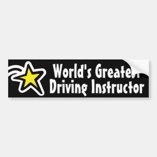 Autocollant De Voiture Meilleur professeur de conduite du monde