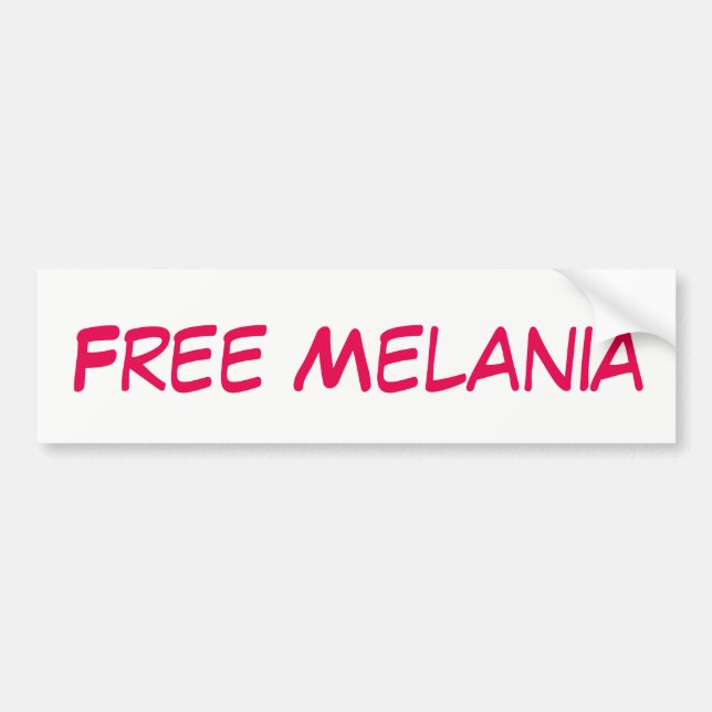 Autocollant De Voiture MELANIA GRATUIT Personnalisé (Devant)