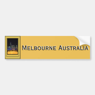 Autocollant De Voiture Melbourne Australie CBD Night Lights