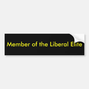 Autocollant De Voiture Membre de l'élite libérale