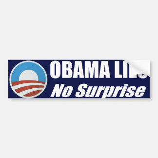 Autocollant De Voiture Mensonges d'Obama