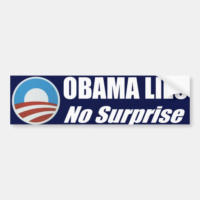 Autocollant De Voiture Mensonges d'Obama (Devant)