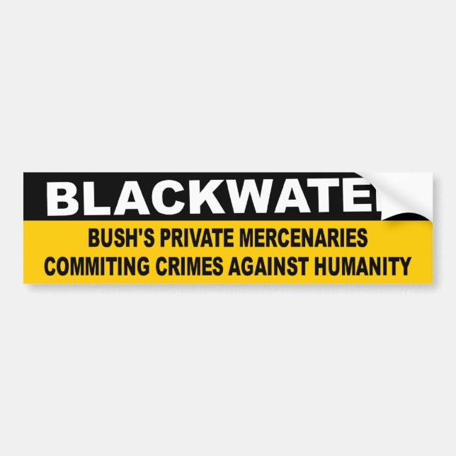 Autocollant De Voiture mercenaires de blackwater (Devant)