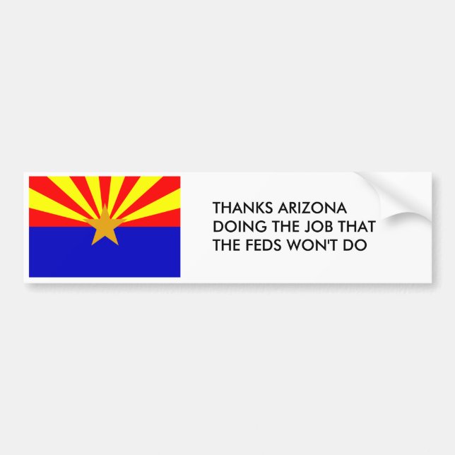 Autocollant De Voiture Merci Arizona (Devant)
