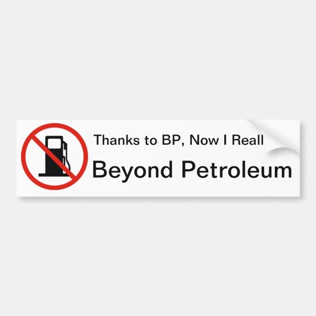 Autocollant De Voiture Merci BP (Devant)