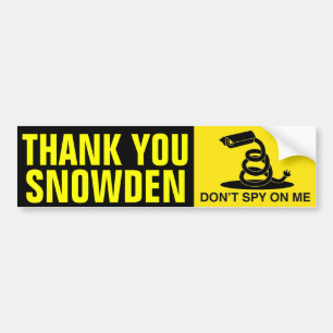 Autocollant De Voiture Merci Snowden
