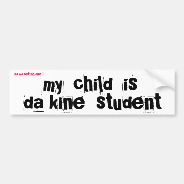 Autocollant De Voiture Mes droits de marque pour enfants (Devant)