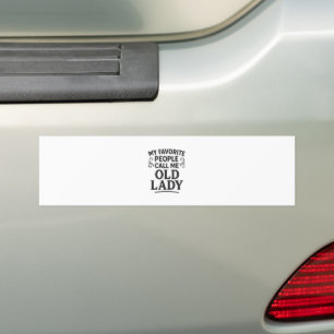 Autocollant De Voiture Mes personnes préférées m'appellent Vieille Dame G