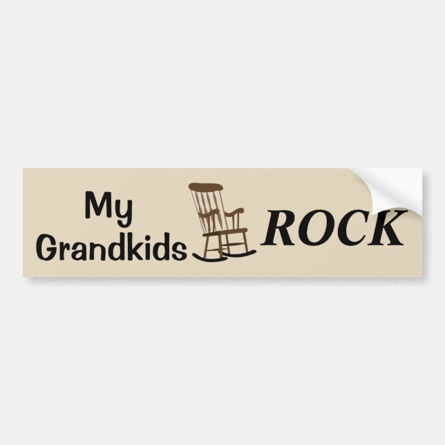 Autocollant De Voiture Mes petits-enfants ROCK (Devant)