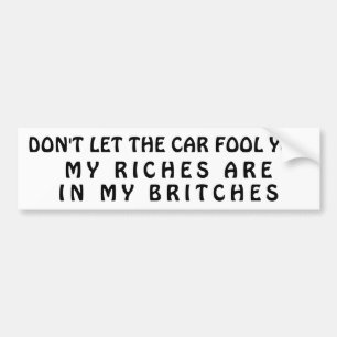 Autocollant De Voiture Mes Richesses Sont Dans Mes Britanniques