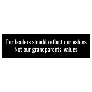 Autocollant De Voiture Mettre Un Terme À La Gerontocratie Américaine : L'