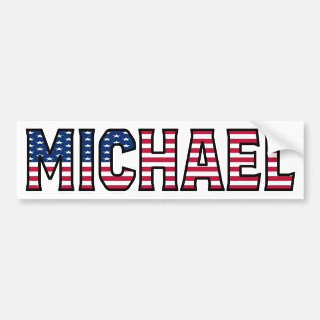 Autocollant De Voiture Michael Name Vorname USA Aufkleber Sticker Auto (Devant)