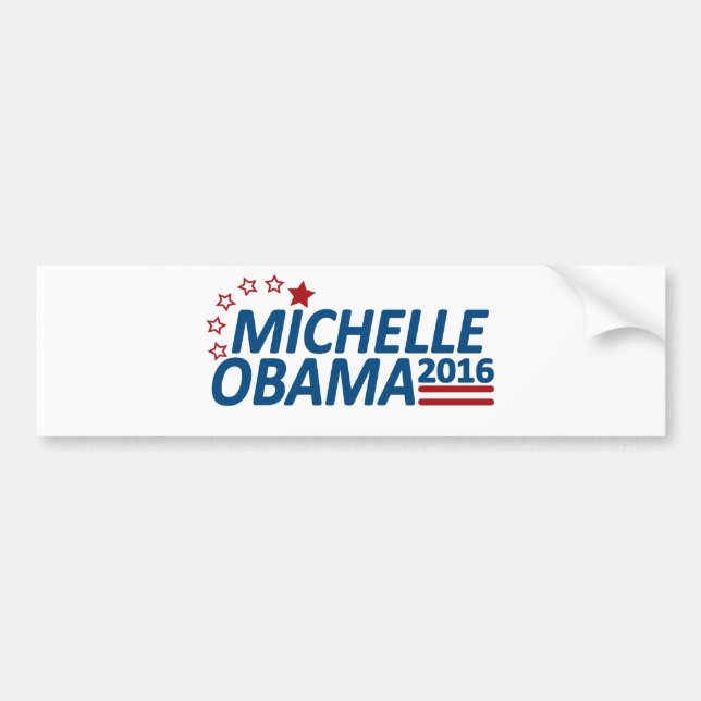 Autocollant De Voiture Michelle Obama 2016 (Devant)