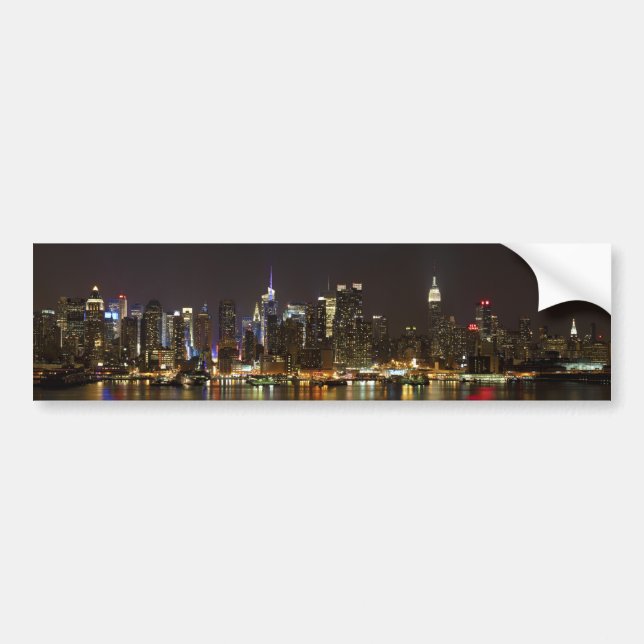 Autocollant De Voiture Midtown Manhattan vu par Weehawken NJ (Devant)