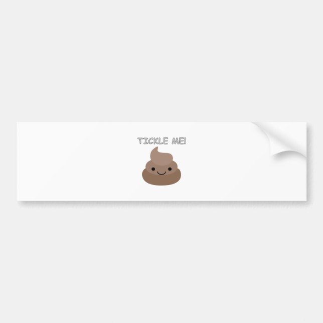 Autocollant De Voiture Mignonne Tickme Poop Emoji (Devant)