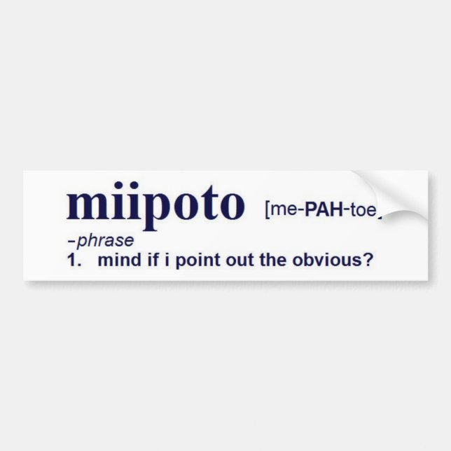 Autocollant De Voiture miipoto (Devant)