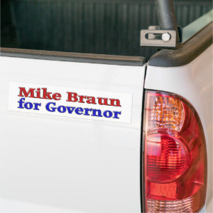 Autocollant De Voiture Mike Braun, gouverneur