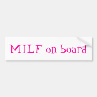 Autocollant De Voiture MiLf à bord d'adhésif pour pare-chocs