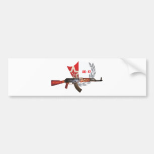 AUTOCOLLANT DE VOITURE MILITAIRES RARES D'ARME À FEU DE KALACHNIKOV