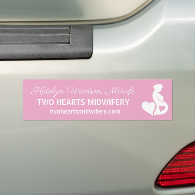 Autocollant De Voiture Mineure Doula belle grossesse Business Pink (En voiture)