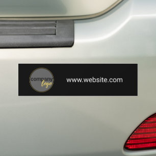 AUTOCOLLANT DE VOITURE MINIMALIST BUSINESS PROPRE LOGO COMPANY SITE WEB B