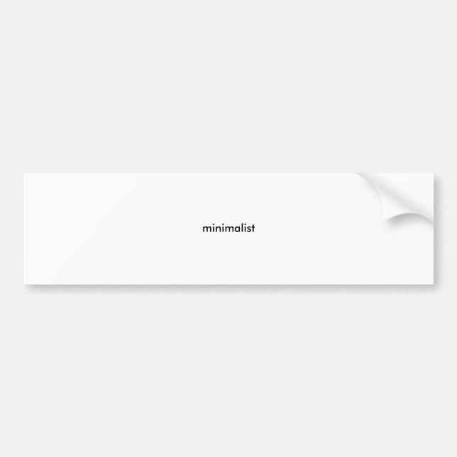 Autocollant De Voiture minimaliste (Devant)