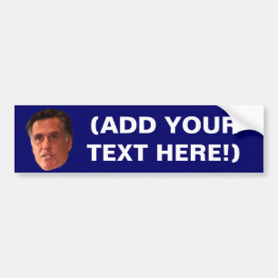 Autocollant De Voiture Mitt Romney - faites votre propre adhésif pour
