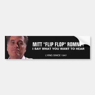 Autocollant De Voiture Mitt Romney - la secousse Flopper