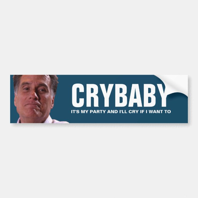 Autocollant De Voiture Mitt Romney - le pleurard (Devant)