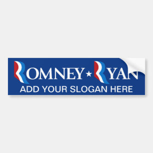 Autocollant De Voiture Mitt Romney - Paul Ryan 2012