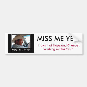 Autocollant De Voiture Mlle Me Yet, George W Bush