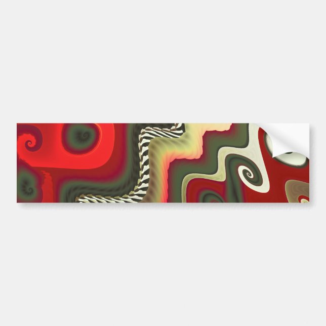 Autocollant De Voiture Mobilier Art Fractal fin (Devant)