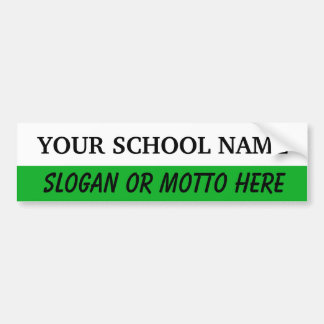 Autocollant De Voiture Modèle blanc et vert Bumpersticker