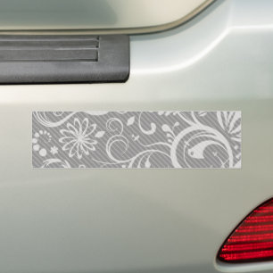 Autocollant De Voiture Modèle Damas, Damas gris, Damas français