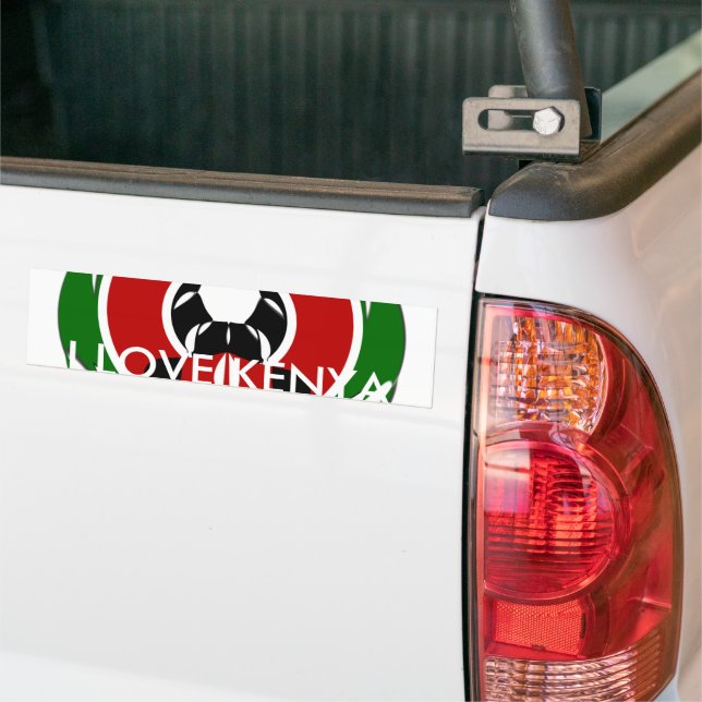 Autocollant De Voiture Modèle d'autocollants de pare-chocs Kenya (Sur camion)